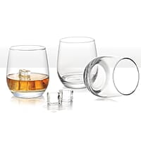 Treo by Milton Sphero On The Rocks Glass Tumbler,6 pc Set, 350 ml Each,Transparent