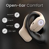 Portronics Twins 30 – OWS Earbuds, 30H Playtime, Beige. Enjoy seamless connectivity, rich sound quality, and a comfortable fit for all-day listening. Perfect for music lovers on the go!