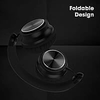 ZEBRONICS Zeb-Bang PRO Bluetooth v5.0 On Ear Headphone, 30H Backup, Foldable Design, Call Function, Voice Assistant Feature, Built-in Rechargeable Battery, Type C Charging, 40mm Driver and AUX.