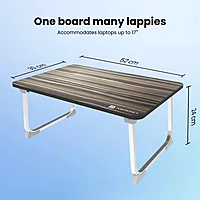 POR 1818 My Buddy J Portable Laptop Table – Folding Legs | Black | 1 Year Warranty