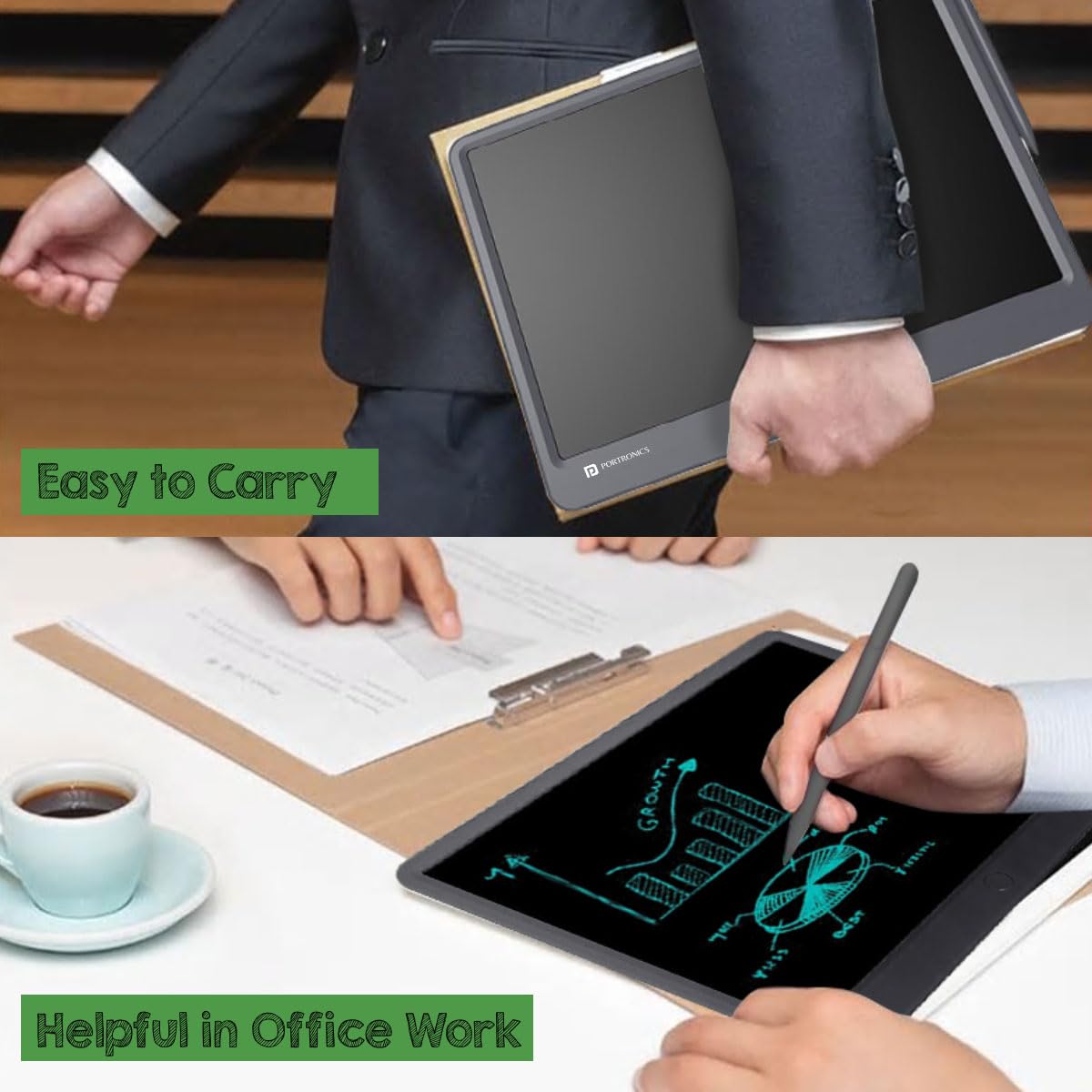 Portronics Ruffpad 15 Re-writable LCD Pad