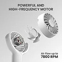 Portronics Toofan Mini Rechargeable Fan – Green: Compact, portable fan with powerful airflow. USB rechargeable, lightweight design, perfect for home, office, or outdoor use. Stay cool anywhere!