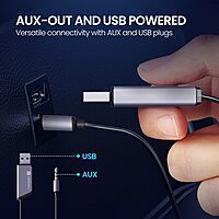 Portronics Auto 21 Bluetooth v5.3 Receiver for Car | Handsfree Calling | Black | 1 Year Warranty