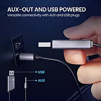 Portronics Auto 21 Bluetooth v5.3 Receiver for Car | Handsfree Calling | Black | 1 Year Warranty