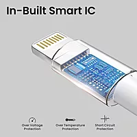 Portronics 1649 Konnect L 20W Type-C to Lightning Cable – Nylon Braided | 1M | White