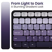 Portronics Key11 Purple Combo | BT 5.3, Type-C, Silent Keys, Ergonomic Design, Long Battery Life, Multi-Device Connectivity, Sleek Finish, Perfect for Home & Office Use, Easy to Carry.