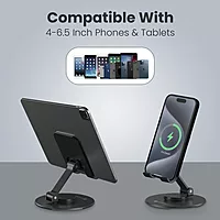 Portronics Mobot 4 Universal Mobile Holder – 360° Rotatable, Height Adjustabl | 1 Year Warranty