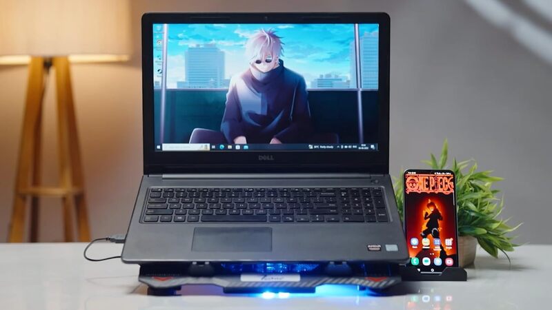 Techie 5-Fan Laptop Cooling Pad – Adjustable Speed & Sturdy Stand