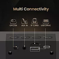 POR 2423 Decibel 24 Soundbar – 10W | BT 5.3 | TWS | AUX | USB | TF | FM | Volume Control | Recharge