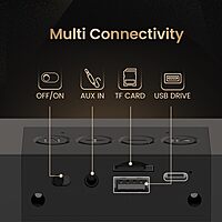 POR 2423 Decibel 24 Soundbar – 10W | BT 5.3 | TWS | AUX | USB | TF | FM | Volume Control | Recharge