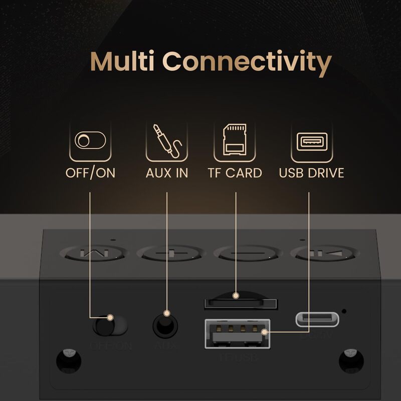 POR 2423 Decibel 24 Soundbar – 10W | BT 5.3 | TWS | AUX | USB | TF | FM | Volume Control | Recharge