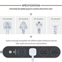 Live Tech PS 05 Surge Protector – 4 Sockets: Safeguard your devices with this reliable surge protector featuring 4 outlets, ensuring optimal power distribution and protection against voltage spikes.