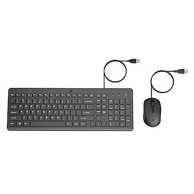 OpenBox HP 150 Wired Mouse and Keyboard Wired USB Multi-device Keyboard