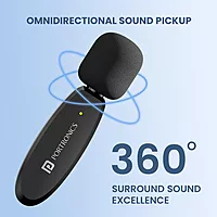 Portronics Dash 7 – 8-Pin Wireless Mic for iPhone & iPad offers crystal-clear audio, easy connectivity, and compact design, making it perfect for content creators and on-the-go recording.
