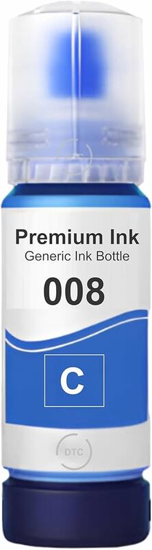 008 Ink for Epson L6460, L6490, L15150, L15160, L15180, L6570, L6580, M15140, M15180 (Cyan) 008 Ink for Epson L6460, L6490, L15150, L15160, L15180, L6570, L6580, M15140, M15180 (Cyan)