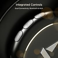 boAt Rockerz 450 Bluetooth On Ear Headphones with Mic, Upto 15 Hours Playback, 40MM Drivers, Padded Ear Cushions, Integrated Controls and Dual Modes