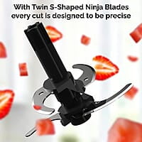 Crompton ChopMaxx Electric Vegetable Chopper 300 Watts Motors Twin S-Shaped Ninja food grade blades