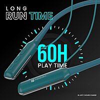 Portronics Harmonics 250 – 60H Headset, Fast Charge, Green. Enjoy immersive sound with long battery life, quick charging, and a stylish design. Perfect for music lovers and gamers alike!
