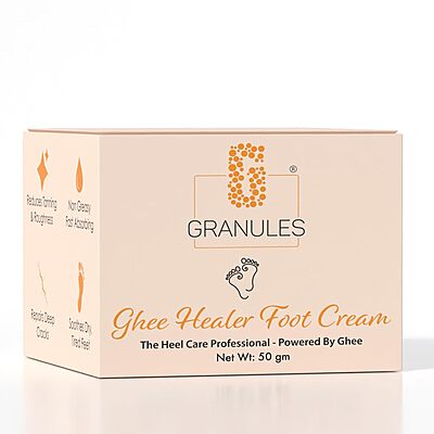 Granules Ghee-Based Foot Cream for Cracked Heels & Dry Feet 50g