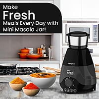 Crompton Ameo 550-Watt Mixer Grinder with MaxiGrind and Motor Vent-X Technology