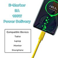 Uport 2M Type-C Cable – USB 3.1, 10Gbps, 100W, 4K, durable design, fast charging, high-speed data transfer, compatible with laptops, smartphones, and tablets, perfect for home and office use.