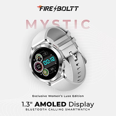 FireBoltt Mystic 1.3" AMOLED Display Smartwatch Silver FireBoltt Mystic 1.3" AMOLED Display Smartwatch Silver