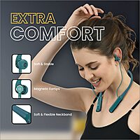 Portronics Harmonics 250 – 60H Headset, Fast Charge, Green. Enjoy immersive sound with long battery life, quick charging, and a stylish design. Perfect for music lovers and gamers alike!