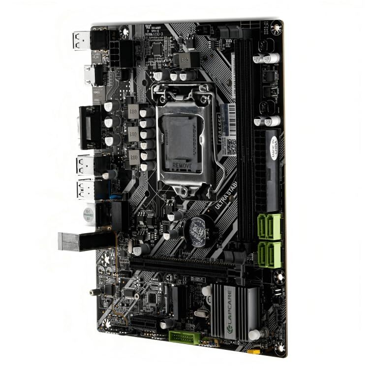 Lapcare H61 Motherboard – DDR3 Support | Micro ATX | NVMe Slot | LGA 1155 Socket | High-Speed Performance | Desktop Motherboard