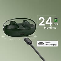 Portronics Harmonics Twins S16 in Ear Wireless TWS Earbuds with 24 Hrs Playtime Bluetooth 5.3v