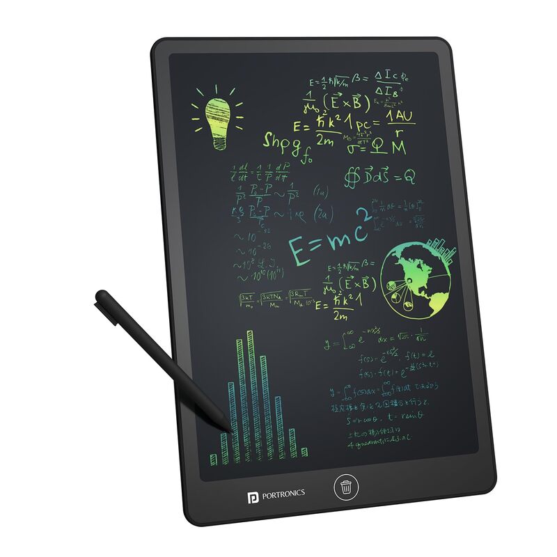 Portronics RuffPad 16 Lite LCD Writing Tablet (POR 3275) – 16 Inch Re-Writable Multi-Color Display