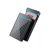 Live Tech HDC08 RGB SSD Casing – USB 3.1 + Type-C offers high-speed data transfer with stylish RGB lighting. Compatible with 2.5" SSDs, it's perfect for gamers and professionals on the go.