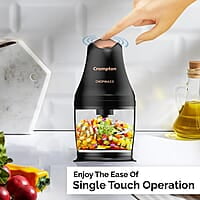 Crompton ChopMaxx Electric Vegetable Chopper 300 Watts Motors Twin S-Shaped Ninja food grade blades