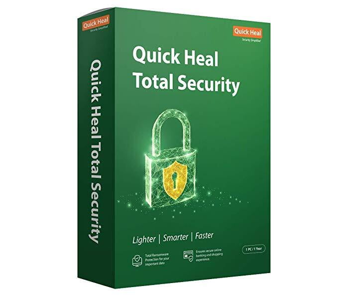 Quick Heal Total Security Latest Version - 1 PC, 1 Year (Email Delivery in 2 hours- No CD)