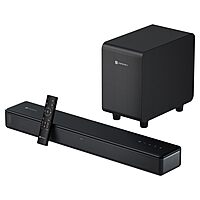 Portronics Sound Slick X – 250W 2.1 Soundbar with Subwoofer offers immersive audio experience, sleek design, and powerful bass. Perfect for movies, music, and gaming. Enhance your sound today!