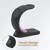 Just Corseca SwiftCharge 3-in-1 Wireless Charger – 15W Fast Charging | Phone, Earbuds & Watch