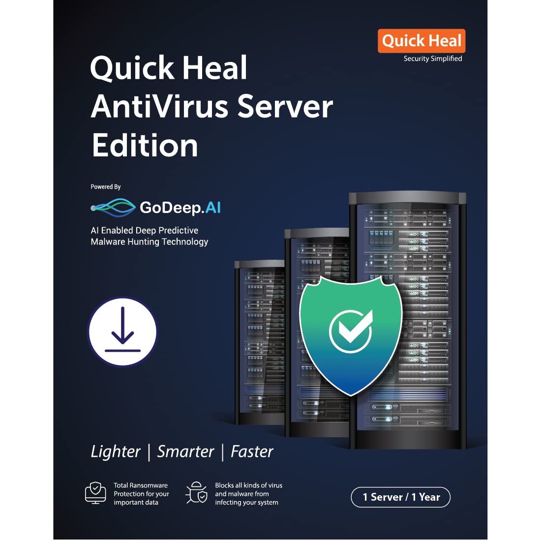 Quickheal® AV Server Win 2003/08/12/16/19 (1 Server) CD (Spl-ND) Quickheal® AV Server Win 2003/08/12/16/19 (1 Server) CD (Spl-ND)