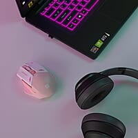 Portronics Vader Pro Wireless Gaming Mouse with 2.4 GHz Receiver, 6 Buttons, Thumb Support, High-Precision Tracking, Ergonomic Comfort, Adjustable Optical DPI for Laptop, PC, Mac