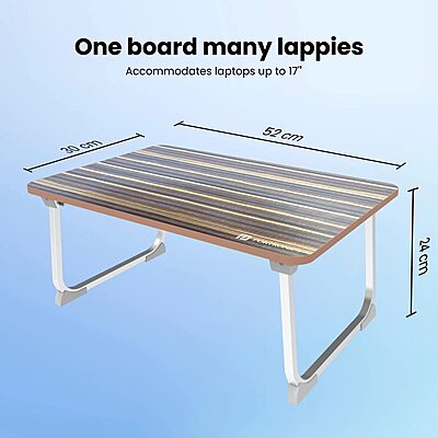 POR 1820 My Buddy J Portable Laptop Table – Folding Legs | Grey | 1 Year Warranty