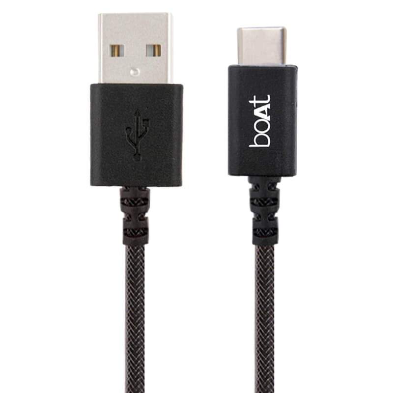 boAt A400 2M USB Type C Cable Black