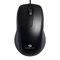 Zebronics Zeb-Alex Wired Mouse – USB, 3 Buttons, Ergonomic design, High precision, Smooth tracking, Ideal for gaming and office use, Plug and play, Compatible with Windows and Mac systems.