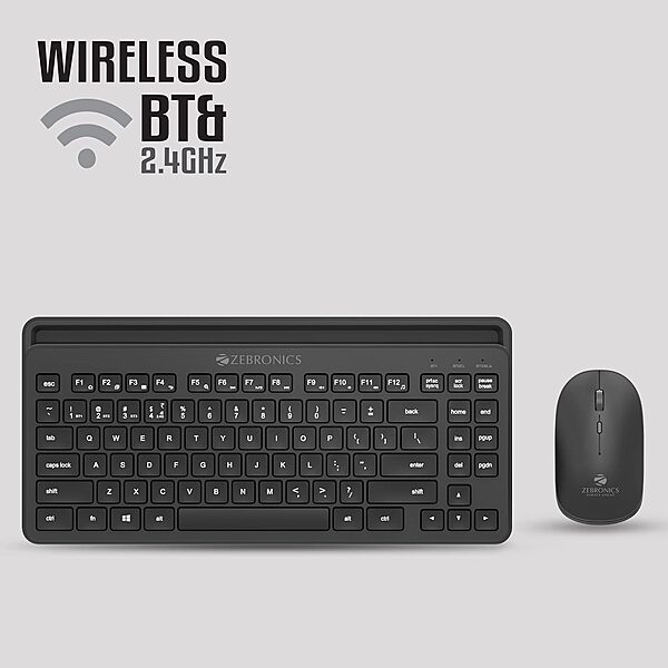Zebronics Companion 110 – Bluetooth Wireless Combo offers seamless connectivity with a sleek design. Enjoy a comfortable typing experience and reliable performance for all your devices.