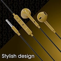 ZEBRONICS DC Black ADAM Edition Buds 30 3.5mm Stereo Bluetooth in Ear Earphone with Inline Microphone for Calling, Volume Control, 14mm Drivers, Stylish eartip Design and 1.2 Meter Durable Cable