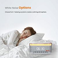 Just Corseca Sushi Elegant Speaker Alarm Clock – 20W | Wireless Charging | White Noise | White