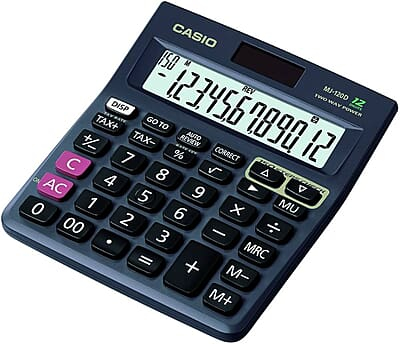 CASIO ELE CALCULATOR MJ-120D Check & Correct
