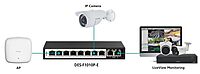 D-Link 10-Port Gigabit DES-F1010P-E PoE Switch with 8 Long Reach 250M PoE Ports and 2 Uplink Ports