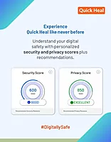 Quick Heal Total Security 5 PCs 1 Year AI Protection for Windows