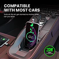 Portronics 20W Car Charger offers Type-C PD and USB ports for rapid charging. Compact, durable, and universally compatible for convenience.