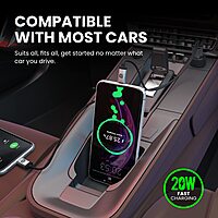 Portronics 36W Car Charger – 8-Pin, PD & USB Output (Black) offers fast charging for your devices on the go. Compact design, durable build, and dual output for efficient power delivery.