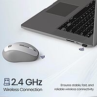 Portronics Toad 34 2.4GHz Wireless Mouse – 1000 DPI | White | 1 Year Warranty