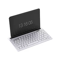 Portronics Bubble Dock Bluetooth + Wireless Keyboard  | Rechargeable | White | 1 Year Warranty